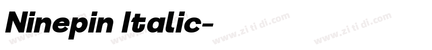 Ninepin Italic字体转换 Ninepin Italic字体转换